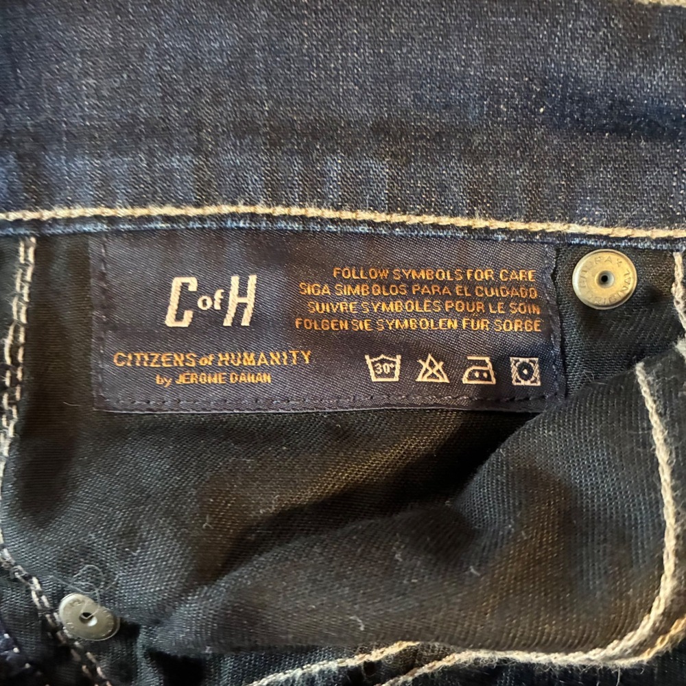 Citizens of Humanity Dita Petite Bootcut Jeans 28 Dark Blue Low Rise 1325F-243 - Picture 8 of 13